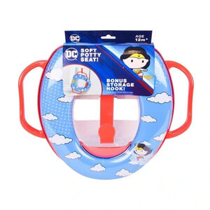 Wonder Women Soft Potty Training Seat with Storage Hook NWT